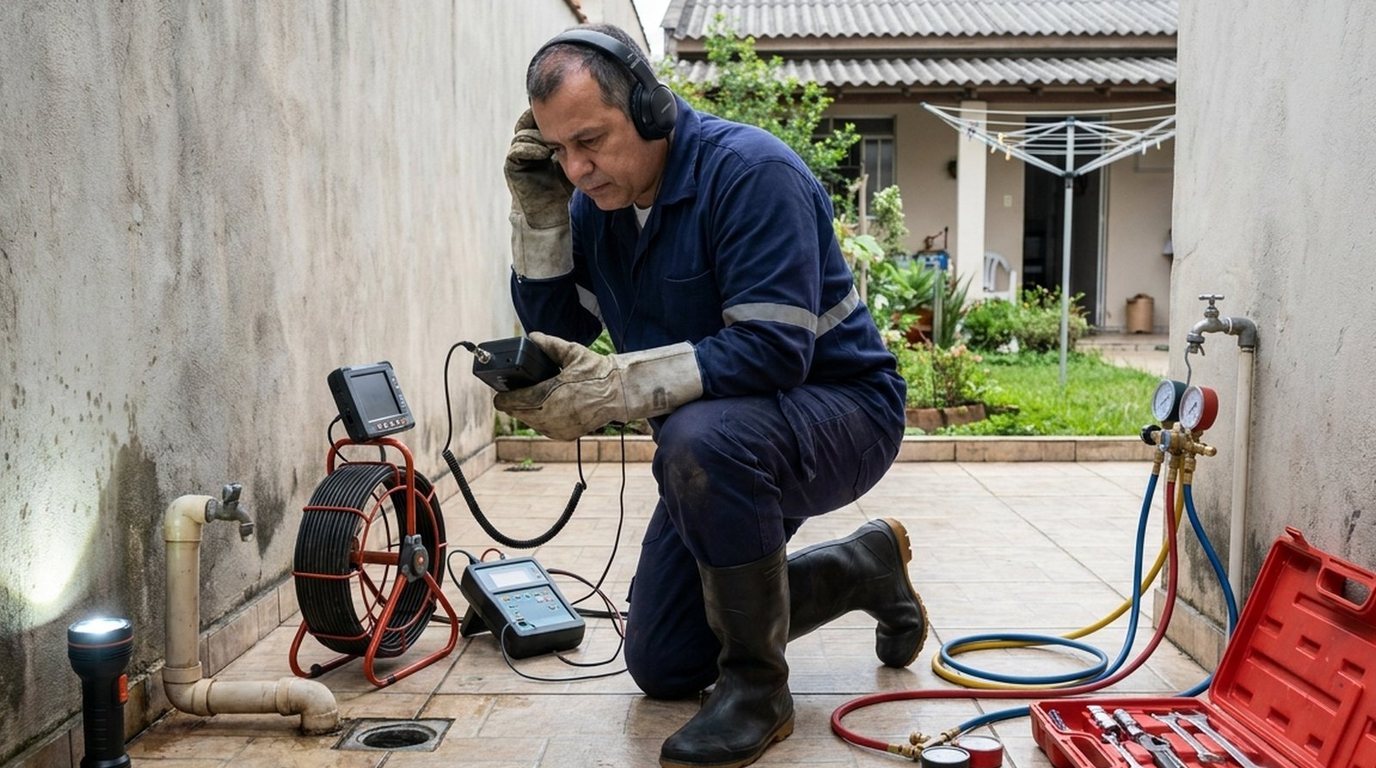Caça infiltração com equipamento em Uberaba-MG